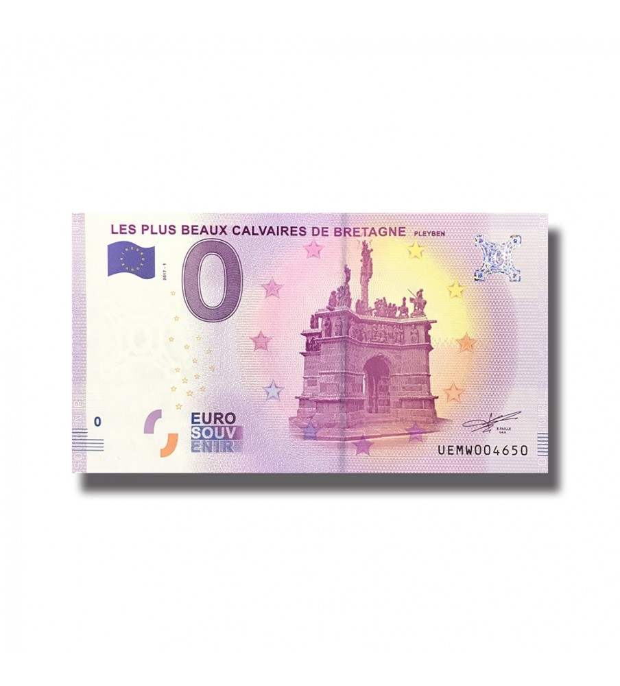 0 Euro Souvenir Banknote Les Plus Beaux Calvaires De Bretagne France UEMW 2017-1