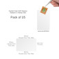 PLASTIC SLEEVES W5cm X H7.8cm OPEN AT W5cm PACK OF 25