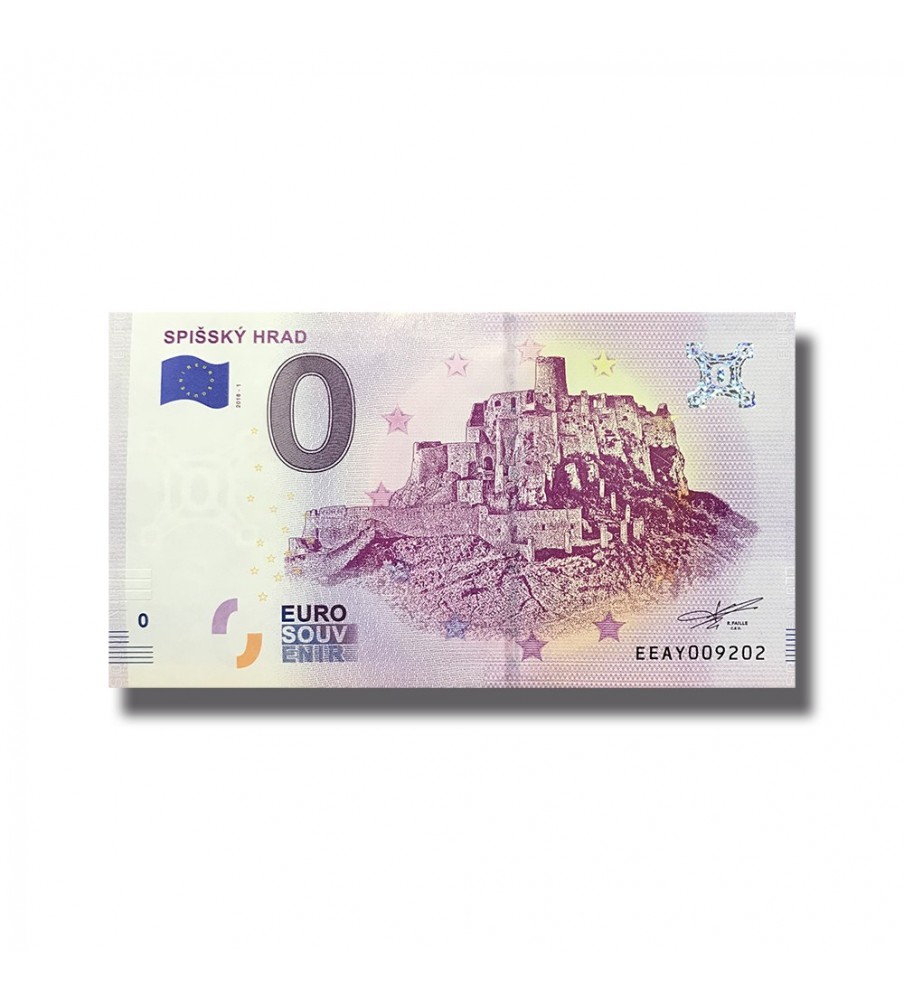 0 EURO SOUVENIR BANKNOTE SPISSKY HRAD SLOVAKIA EEAY 2018-1