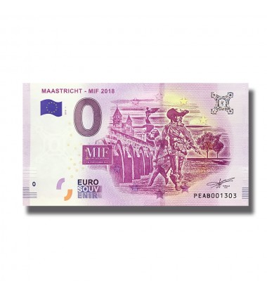 0 EURO SOUVENIR MAASTRICHT - MIF 2018 BANKNOTE