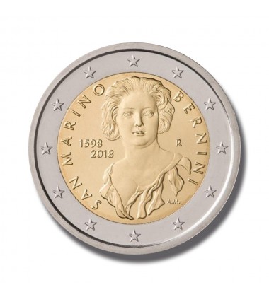 2018 San Marino 420th Anniversary Birth of Bernini 2 Euro Coin
