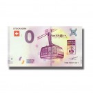 0 EURO SOUVENIR BANKNOTE STOCKHORN 2018 SWITZERLAND 005328