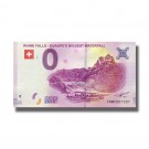 0 EURO SOUVENIR BANKNOTE RHINE FALLS-EUROPE`S BIGGEST WATERFALL 2018 SWITZERLAND 005330