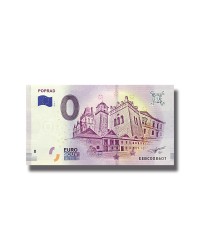 0 EURO SOUVENIR BANKNOTE POPRAD 2018 SLOVAKIA EEBC