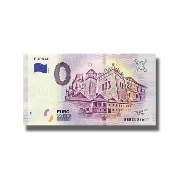 0 EURO SOUVENIR BANKNOTE POPRAD 2018 Czeck EEBC