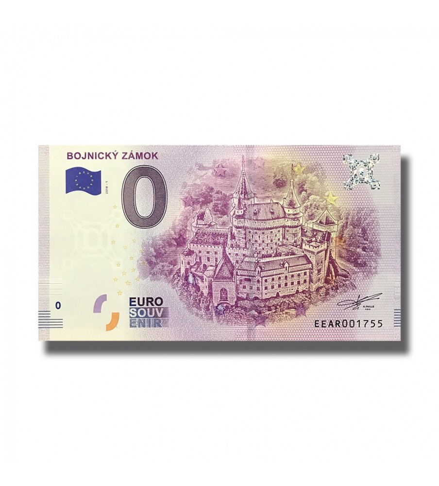 0 Euro Souvenir Banknote Bojnicky Zamok Slovakia EEAR 2018-1
