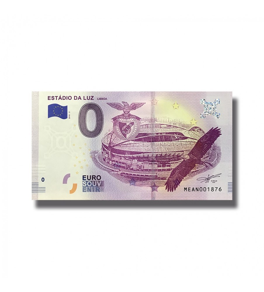 0 Euro Souvenir Banknote Estadio Da Luz Portugal MEAN 2018-2