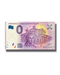 0 Euro Souvenir Banknote Italy Gorgonzola Serbelloni Mausoleum SEAT