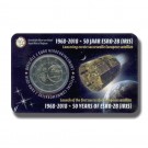 2018 BELGIUM ESRO 2B SATELLITE 2 EURO COMMEMORATIVE COIN CARD