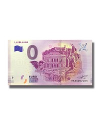 0 EURO SOUVENIR BANKNOTE LJUBILJANA 2018 SLOVENIA HEAA