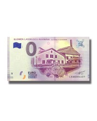 0 EURO SOUVENIR BANKNOTE LASIMUSEO RIIHIMAKI THE FINNISH GLASS MUSEUM 2018 FINLAND LEAG