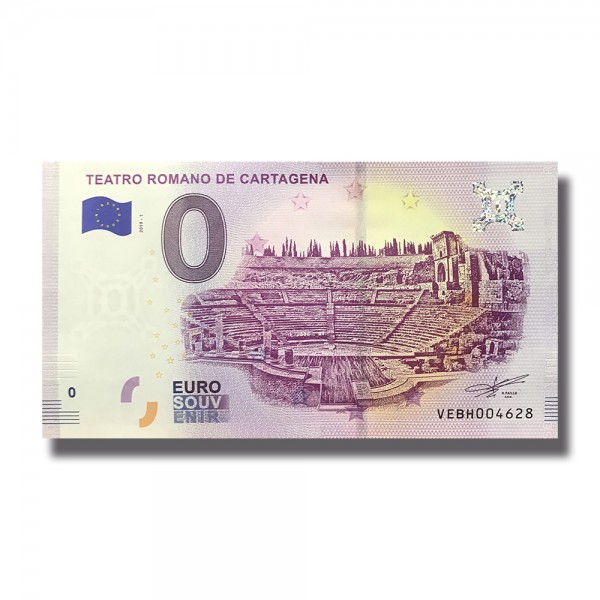0 Euro Souvenir Banknote Teatro Romano De Cartegna Spain VEBH 2019-1
