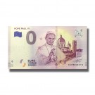 0 EURO SOUVENIR BANKNOTE POPE PAUL VI 2019 GERMANY XEFM