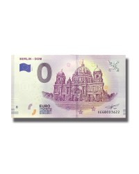 0 EURO SOUVENIR BANKNOTE BERLIN DOM 2019 GERMANY XEGB