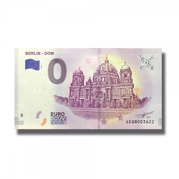 0 EURO SOUVENIR BANKNOTE BERLIN DOM 2019 GERMANY XEGB