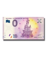 0 Euro Souvenir Banknote Bologna La Fontana Del Nettuno 2019 Italy SEBE