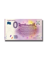 0 Euro Souvenir Banknote Pompei Napoli 2019 Italy