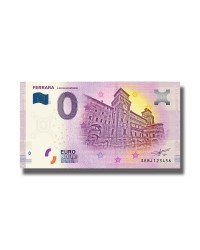 0 Euro Souvenir Banknote Ferrara Castello Estense 2019 Italy