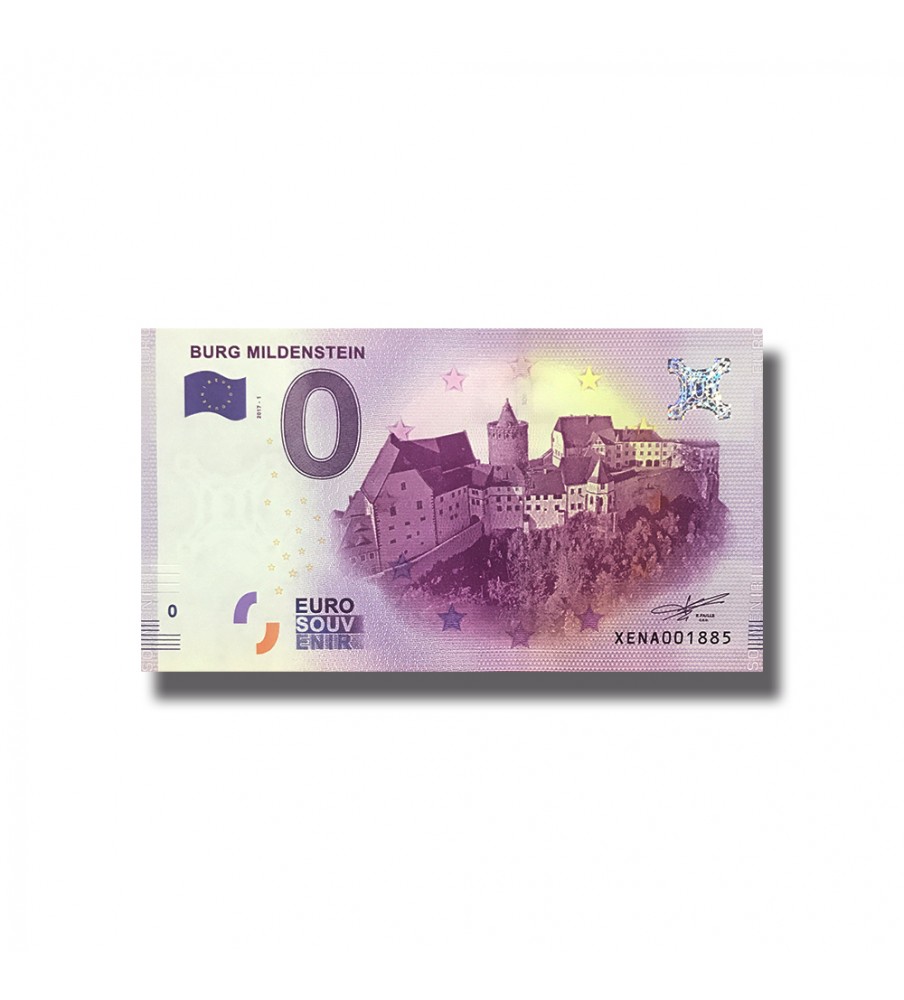 0 Euro Souvenir Banknote Burg Mildenstein Germany XENA 2017-1