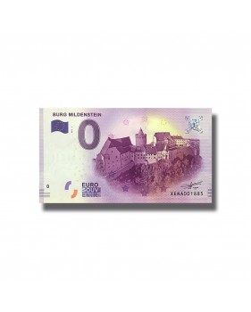 0 Euro Souvenir Banknote Burg Mildenstein Germany 2019