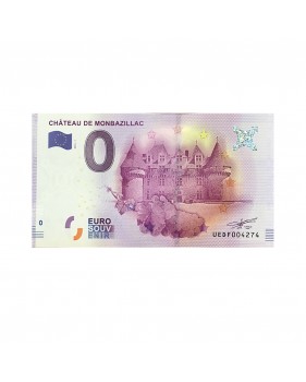 0 EURO SOUVENIR BANKNOTE CHATEAU DE MONBAZILLAC FRANCE 2016-1 UEDF