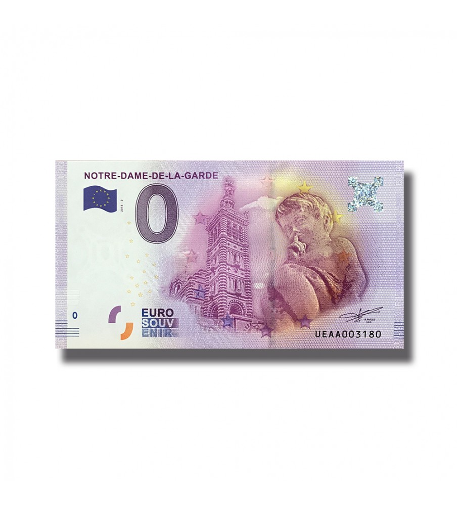 0 Euro Souvenir Banknote Notre Dame De La Garde France UEAA 2016-2