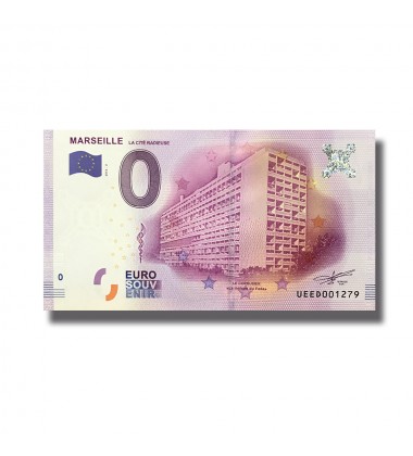 0 EURO SOUVENIR BANKNOTE MARSEILLE FRANCE 2016-2 UEED