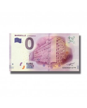 0 EURO SOUVENIR BANKNOTE MARSEILLE FRANCE 2016-2 UEED