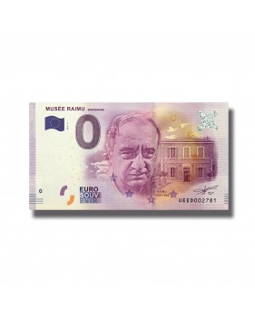 0 EURO SOUVENIR BANKNOTE MUSEE RAIMU FRANCE 2016-3 UEED