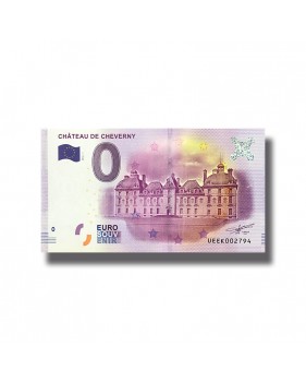 0 EURO SOUVENIR BANKNOTE CHATEAU DE CHEVERNY FRANCE 2016-1 UEEK