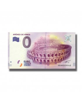 0 EURO SOUVENIR BANKNOTE ARENES DE NIMES FRANCE 2016-1 UEAX