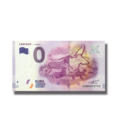 0 EURO SOUVENIR BANKNOTE LASCAUX FRANCE 2016-1 UEBA