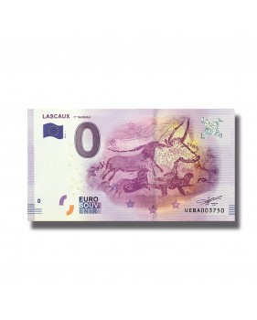 0 EURO SOUVENIR BANKNOTE LASCAUX FRANCE 2016-1 UEBA