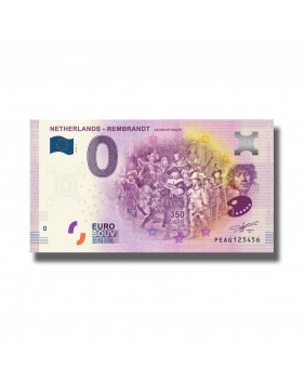 0 EURO SOUVENIR BANKNOTE REMBRANDT 350 YEARS NETHERLANDS 2019-1 PEAG