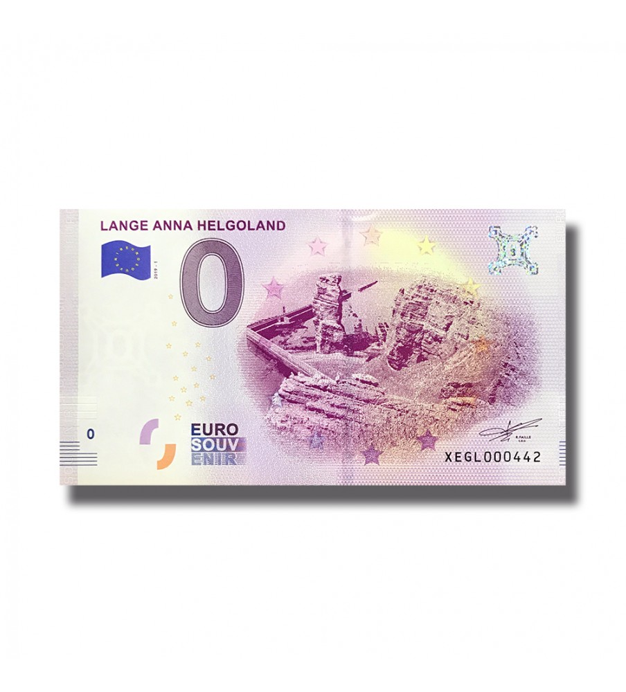 0 EuroSouvenir Banknote Lange Anna Helgoland Germany 2019-1 XEGL