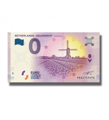 0 Euro Souvenir Banknote Keukenhof Netherlands 2019 -1 PEAJ