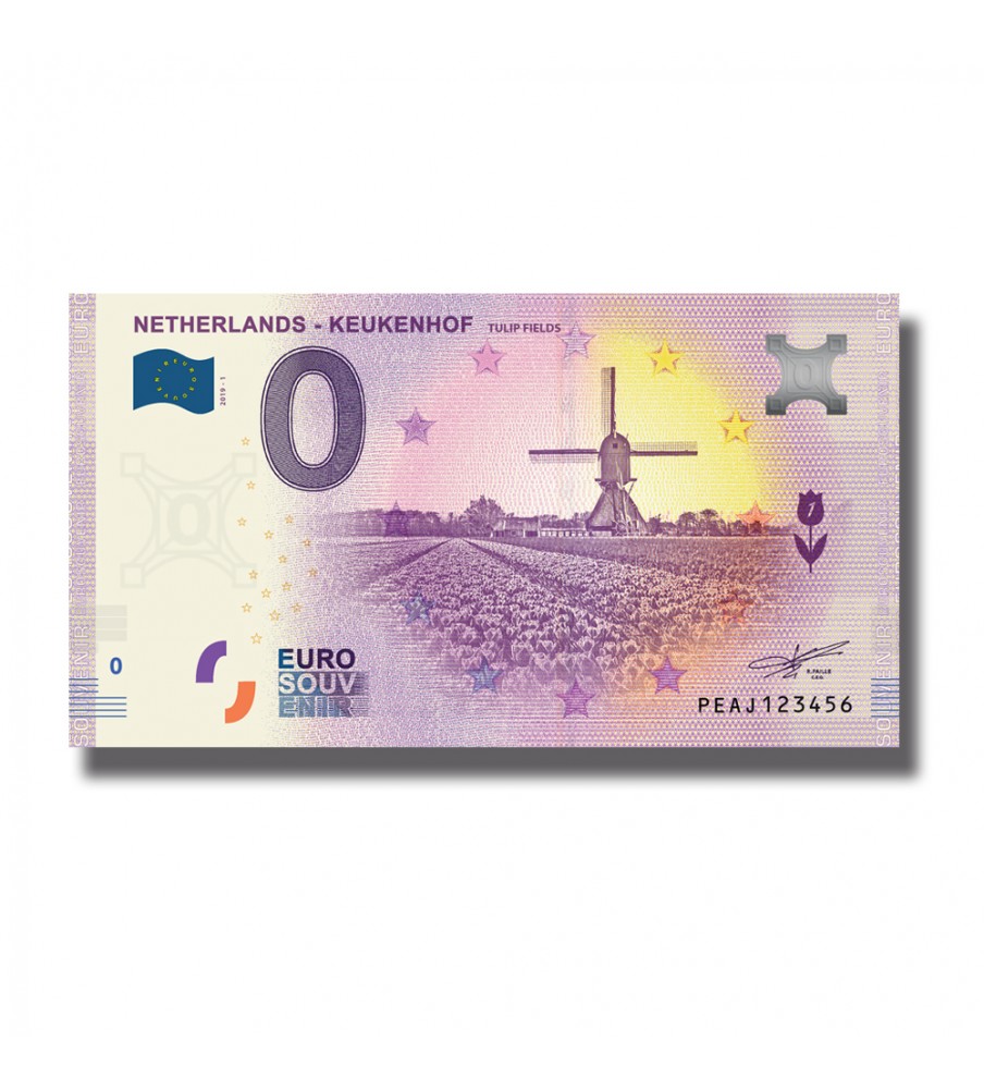 0 Euro Souvenir Banknote Keukenhof Netherlands PEAJ 2019 -1