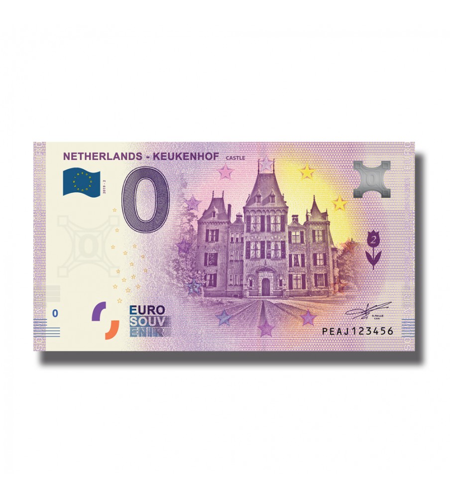 0 Euro Souvenir Banknote Keukenhof 2019 -2 PEAJ