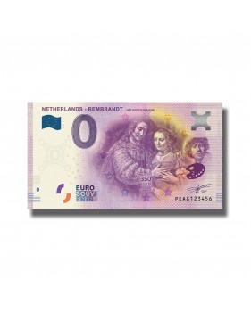 0 Euro Souvenir Banknote Rembrandt Series Het Joodsie Bruidje Netherlands 2019 -2 PEAG