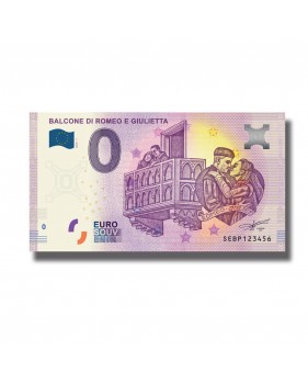 0 Euro Souvenir Banknote Balcone di Romeo e Giulietta Italy 2019 -1 SEBP