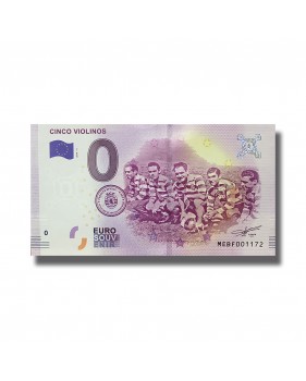 0 Euro Souvenir Banknote Cinco Violinos Portugal MEBF 2019-3