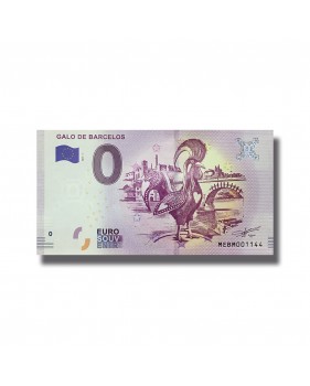 0 EURO SOUVENIR BANKNOTE GALO DE BARCELOS 2019-1 MEBM