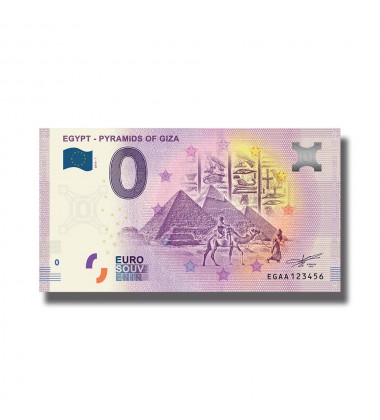 0 EURO SOUVENIR BANKNOTE EGYPT PYRAMIDS 005958 EGAA