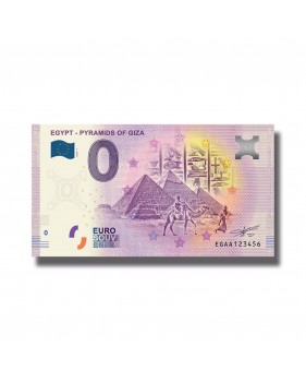 0 EURO SOUVENIR BANKNOTE EGYPT PYRAMIDS 005958 EGAA