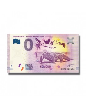 0 EURO SOUVENIR BANKNOTE INDONESIA KOMODO DRAGON 2019-1