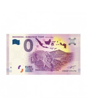 0 EURO SOUVENIR INDONESIA SUMATRAN TIGER WILDLIFE SERIES 2019-2