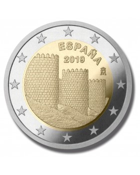2019 SPAIN AVILA MURAILLES 2 EURO COMMEMORATIVE COIN