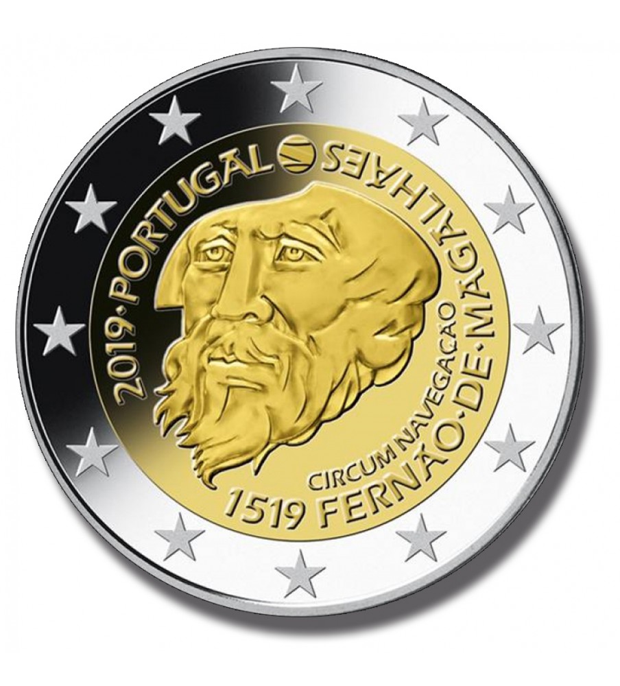 2019 Portugal Ferdinand Magellan 2 Euro Coin
