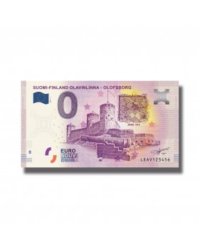 0 EURO BANKNOTE OLAVINLINNA - OLOFSBORG FINLAND LEAV 2019-1