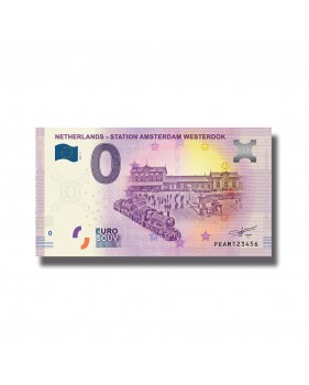 0 EURO BANKNOTE STATION AMSTERDAM WESTERDOK NETHERLANDS PEAM 006043